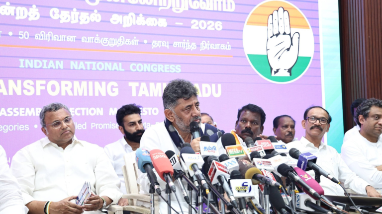2026 சட்டமன்றத் தேர்தல் : தமிழ்நாடு காங்கிரஸ் தேர்தல் அறிக்கை வெளியிடு..