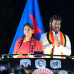 விருதுநகரில் விஜய பிரபாகனை ஆதரித்து கனிமொழி எம்.பி பரப்புரை..