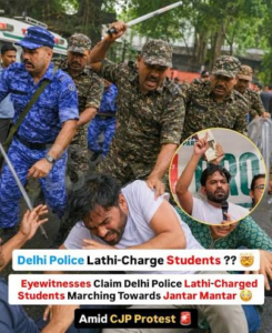 நாடாளுமன்றம் நோக்கி பேரணியாக செல்ல முயன்ற CJP கட்சியினர் மீது தடியடி..
