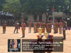 புதுவயல், ஸ்ரீ வித்யா கிரி மெட்ரிகுலேஷன் மேல்நிலைப் பள்ளியில் , ‘கர்த்தவ்யா பாத் அணிவகுப்பு’ (Kartavya Path Drill) ..